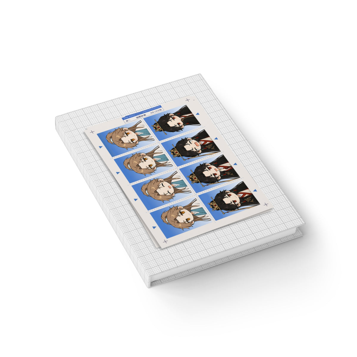 Passport Photo Style Cover Sketchbook | Ghost King
