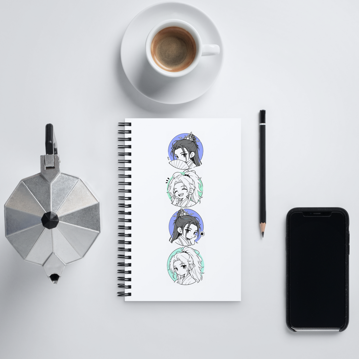 Manhua Cover Dotted Pages Notebook | The Prince’s 10-Year Crush on Me?