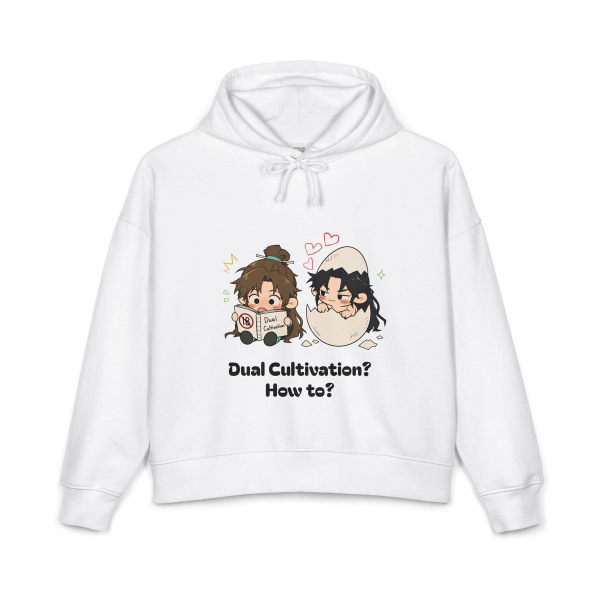 Personalized Dual Cultivation Study Couple Illustration Hoodie