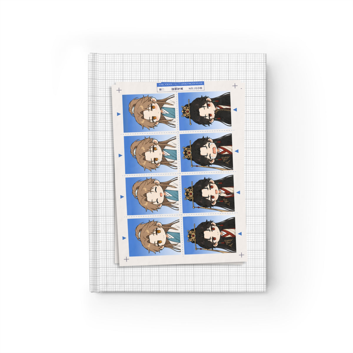 Passport Photo Style Cover Sketchbook | Ghost King