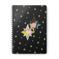 Starry Duo A5 Spiral Notebook Lined Journal ｜May the Stars Watch Over My King