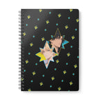 Starry Duo A5 Spiral Notebook Lined Journal ｜May the Stars Watch Over My King