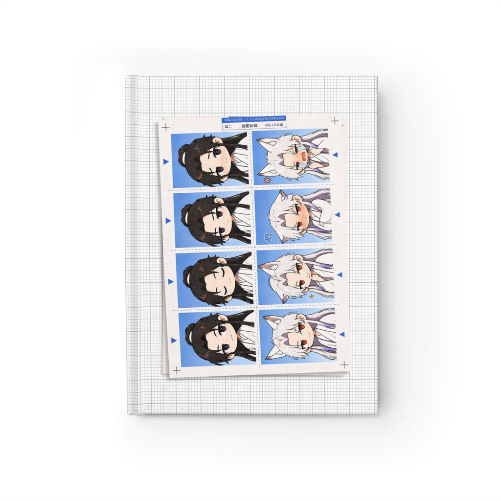 Passport Photo Style Cover Sketchbook | The Silver Fox's Tribulation