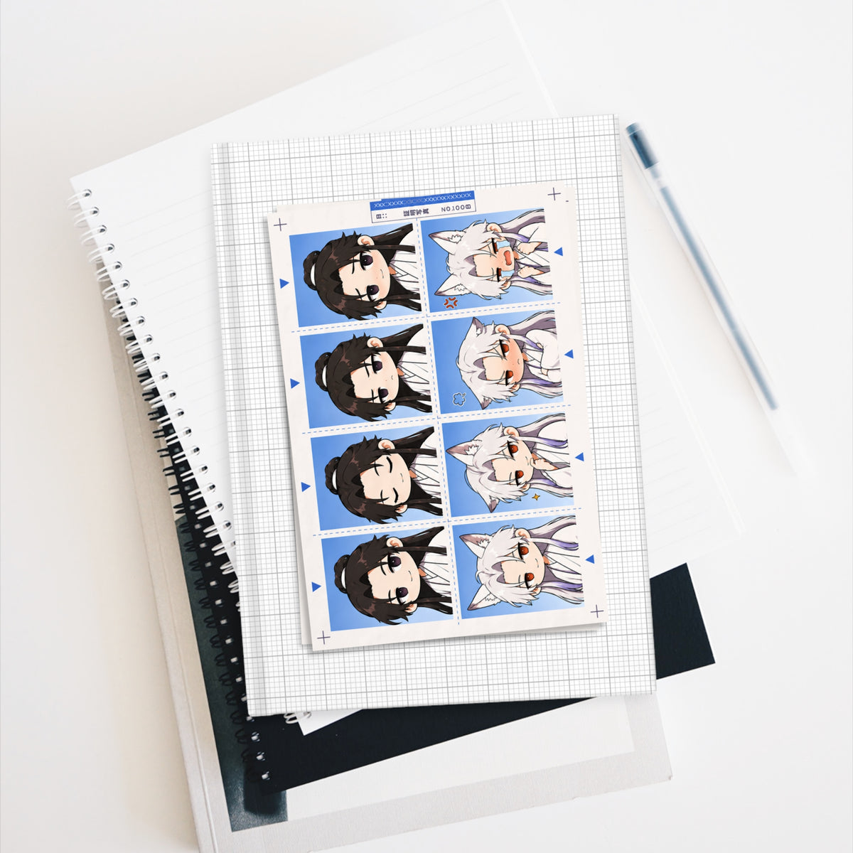 Passport Photo Style Cover Sketchbook | The Silver Fox's Tribulation