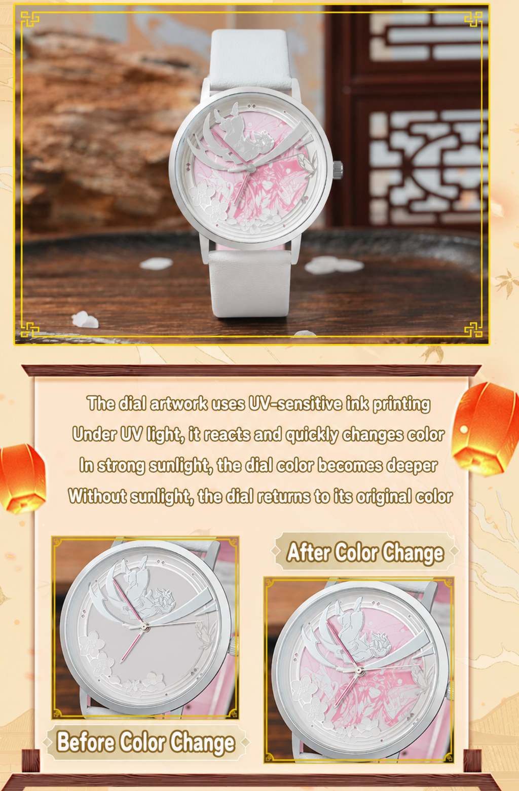 Official Heaven Official’s Blessing Color-Changing Sakura Watch