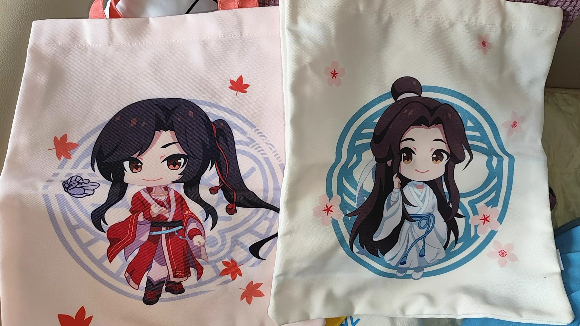 Heaven Official’s Blessing × MINISO Collab Canvas Tote Bag Set of 2